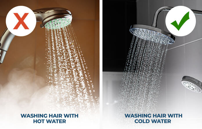 Washing Your Hair In Cold Water Versus Hot Water