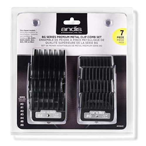 Andis Premium Metal Clip Comb Set 7PC
