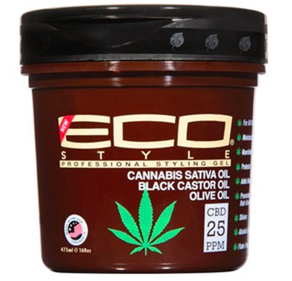 ECO Styler Cannabis Sativa Oil, Black Castor & Olive Oil Gel