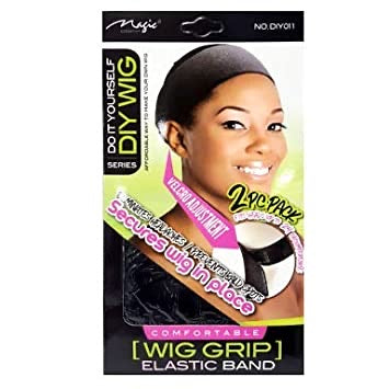 Magic Collection Wig Grip Elastic Band (Black )