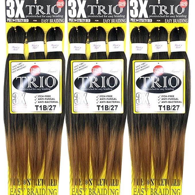 3X BNG TRIO PRE-STRETCHED HAIR